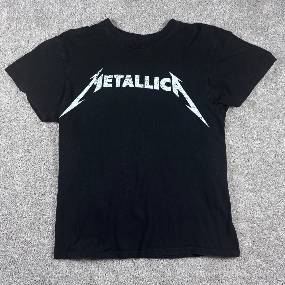 Metallica Band T-Shirt Black Graphic Print Tee Rock‎ Metal Music Fan Gift